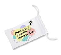 MERCHANDMANIA 1 Funda Bolsa Multiusos Frase Graciosa Chistosa Cabeza Mente Chiste Gafas Dados rol Personalizada Color