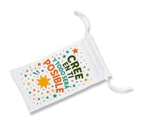 MERCHANDMANIA 1 Funda Bolsa Multiusos Frase motivadora Esfuerzo Trabajo sueños Gafas Dados rol Personalizada Color