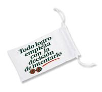 MERCHANDMANIA 1 Funda Bolsa Multiusos Frase motivadora Gimnasio Logro Decision Gym motivacion Gafas Dados rol Personalizada Color