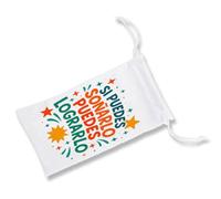 MERCHANDMANIA 1 Funda Bolsa Multiusos Frase motivadora soñar Logro motivacion Esfuerzo Gafas Dados rol Personalizada Color