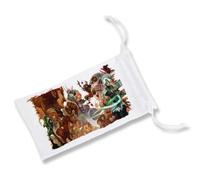 MERCHANDMANIA 1 Funda Bolsa Multiusos la Leyenda del heroe Verde Personajes Sagas Princesa Malvado Gafas Dados rol Personalizada Color