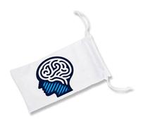 MERCHANDMANIA 1 Funda Bolsa Multiusos Logo psicologo psicologia Mente Cerebro Gafas Dados rol Personalizada Color