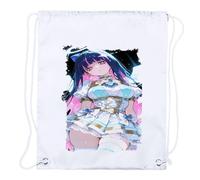 MERCHANDMANIA 1 Mochila de Cuerdas Anime Chica Angel traviesa Gula Pecado Dibujo Playa Piscina Picnic Excursion Personalizada