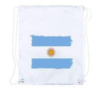 MERCHANDMANIA 1 Mochila DE Cuerdas Bandera Argentina Pais sudamerica hispanoamerica Playa Piscina Picnic Excursion Personalizada
