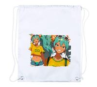 MERCHANDMANIA 1 Mochila DE Cuerdas Brazilian Miku brasileña Vocaloid Hatsune Playa Piscina Picnic Excursion Personalizada
