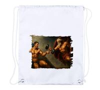 MERCHANDMANIA 1 Mochila de Cuerdas Cuadro Arte el creador musculos Gimnasio calistenia Playa Piscina Picnic Excursion Personalizada