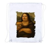 MERCHANDMANIA 1 Mochila de Cuerdas Cuadro Arte Gracioso yokonda Mona Lisa Gorda Playa Piscina Picnic Excursion Personalizada