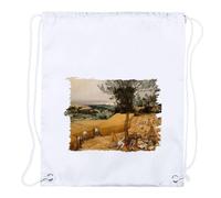 MERCHANDMANIA 1 Mochila de cuerdas cuadro Pieter Bruegel “El viejo”, Las espigadoras playa piscina picnic excursion personalizada