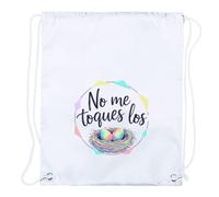 MERCHANDMANIA 1 Mochila de Cuerdas Frase Graciosa aguante Chiste Huevos cabreo Playa Piscina Picnic Excursion Personalizada