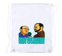 MERCHANDMANIA 1 Mochila de cuerdas frase graciosa que me quedo sin comer trabajo pobre playa piscina picnic excursion personalizada
