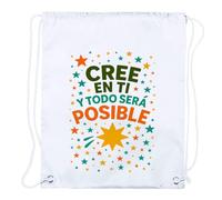 MERCHANDMANIA 1 Mochila de Cuerdas Frase motivadora Esfuerzo Trabajo sueños Playa Piscina Picnic Excursion Personalizada