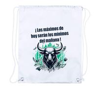 MERCHANDMANIA 1 Mochila DE Cuerdas inversores Bolsa Toro Wall Street Maximus Playa Piscina Picnic Excursion Personalizada