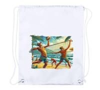 MERCHANDMANIA 1 Mochila DE Cuerdas Juego voleyball Pelota Amigos Deporte Playa Playa Piscina Picnic Excursion Personalizada