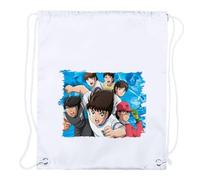 MERCHANDMANIA 1 Mochila DE Cuerdas Oliver y Benji Capitan Tsubasa Futbol Infantil Playa Piscina Picnic Excursion Personalizada