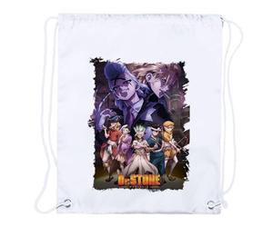 MERCHANDMANIA 1 Mochila de Cuerdas Serie Anime dr Stone cuarta Saga Temporada Personajes Playa Piscina Picnic Excursion Personalizada