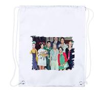 MERCHANDMANIA 1 Mochila de Cuerdas Serie Antigua Retro Colegio vecinos niños Famosa Playa Piscina Picnic Excursion Personalizada