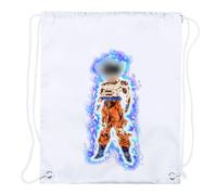MERCHANDMANIA 1 Mochila DE Cuerdas Ultra Guerrero Poder Instinto Aura Cargando Playa Piscina Picnic Excursion Personalizada