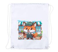 MERCHANDMANIA 1 Mochila DE Cuerdas Zorro Vendedor profesion Bricolaje Tienda Mascota Playa Piscina Picnic Excursion Personalizada