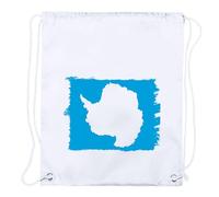 MERCHANDMANIA 2 Mochilas DE Cuerdas Bandera antártida Gobierno del tratado antártico Playa Piscina Picnic Excursion Personalizada