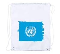 MERCHANDMANIA 2 Mochilas DE Cuerdas Bandera Naciones Unidas Pais Gobierno Mundial Playa Piscina Picnic Excursion Personalizada