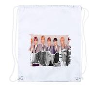 MERCHANDMANIA 2 Mochilas DE Cuerdas Fake Love Korea BTS Chicos Playa Piscina Picnic Excursion Personalizada