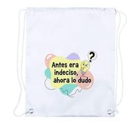 MERCHANDMANIA 2 Mochilas de Cuerdas Frase Graciosa Chistosa Cabeza Mente Chiste Playa Piscina Picnic Excursion Personalizada