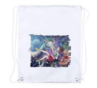 MERCHANDMANIA 2 Mochilas DE Cuerdas pelicula Anime niña Mundo Fantasia Dragon Playa Piscina Picnic Excursion Personalizada