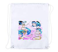 MERCHANDMANIA 2 Mochilas DE Cuerdas urusei yatsura lamu Lum la Chica invasora ogro Oni Kirin Playa Piscina Picnic Excursion Personalizada