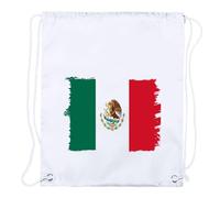 MERCHANDMANIA 3 Mochilas DE Cuerdas Bandera mejico Pais Gobierno Mexico America hispana Playa Piscina Picnic Excursion Personalizada