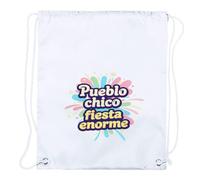 MERCHANDMANIA 3 Mochilas de Cuerdas Frase Bonita Pueblo Fiesta Festival celebración Playa Piscina Picnic Excursion Personalizada
