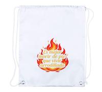 MERCHANDMANIA 3 Mochilas de Cuerdas Frase motivadora dignidad Orgullo Fuerza Playa Piscina Picnic Excursion Personalizada