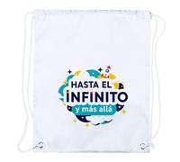 MERCHANDMANIA 3 Mochilas de Cuerdas Frase motivadora pelicula hasta el Infinito y mas Alla Playa Piscina Picnic Excursion Personalizada