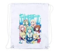 MERCHANDMANIA 3 Mochilas DE Cuerdas Grupo Musical Vocaloid Hatsune Miku waifus Playa Piscina Picnic Excursion Personalizada