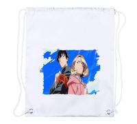 MERCHANDMANIA 3 Mochilas de Cuerdas Ponkotsu Fuuki Iin Anime Manga Novios Escuela GAL Playa Piscina Picnic Excursion Personalizada