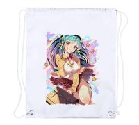 MERCHANDMANIA 3 Mochilas DE Cuerdas urusei yatsura lamu Lum Chica ogro Extraterrestre Alien Playa Piscina Picnic Excursion Personalizada