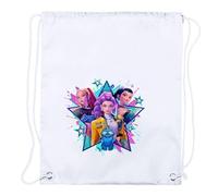 MERCHANDMANIA 4 Mochilas de Cuerdas Anime pelicula Musica Pop Dibujos Chicas heroinas Playa Piscina Picnic Excursion Personalizada