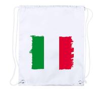 MERCHANDMANIA 4 Mochilas DE Cuerdas Bandera DE Italia Roma Italianos Pais nacion Playa Piscina Picnic Excursion Personalizada