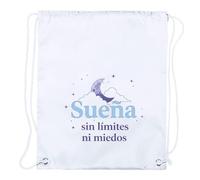 MERCHANDMANIA 4 Mochilas de Cuerdas Frase motivadora sueño Romper limite Lucha Futuro Playa Piscina Picnic Excursion Personalizada