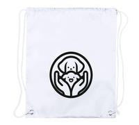 MERCHANDMANIA 4 Mochilas DE Cuerdas Logo reivindicacion Salvar a los Animales animalista Playa Piscina Picnic Excursion Personalizada