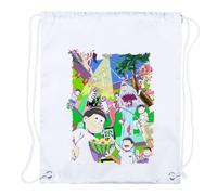 MERCHANDMANIA 4 Mochilas de Cuerdas Osomatsu San Anime Fanart Comedia Cartoon Playa Piscina Picnic Excursion Personalizada