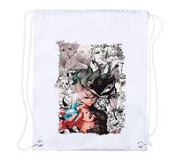 MERCHANDMANIA 4 Mochilas de Cuerdas Serie Anime dr Stone Manga Piedra Ciencia senku Playa Piscina Picnic Excursion Personalizada