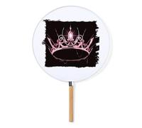 MERCHANDMANIA Abanico estilo pai pai blackpink logo corona queen reinas kpop moda primavera verano elegante