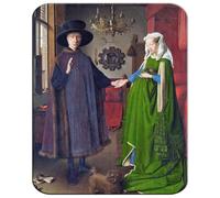 MERCHANDMANIA Alfombrilla Grande Cuadro Arte Jan Van Eyck, El Retrato de Arnolfini Mousepad Raton