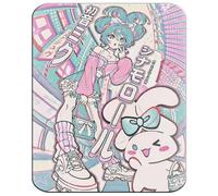 MERCHANDMANIA Alfombrilla Grande Hatsune Miku Retro Arte Vintage Poster Dibujos Mousepad Raton