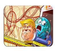 MERCHANDMANIA Alfombrilla Grande Meme Parodia Conquista Mundial Mundo capitalista Mousepad Raton