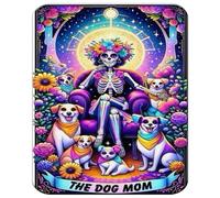 MERCHANDMANIA Alfombrilla Pequeña Carta Tarot Graciosa Meme Amante de los Perros Madre Mousepad Raton