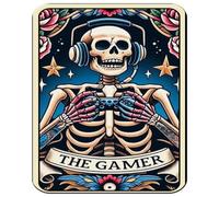 MERCHANDMANIA Alfombrilla Pequeña Carta Tarot Graciosa Meme Gamer Videojuegos RPG Mousepad Raton