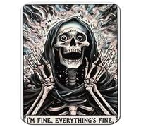 MERCHANDMANIA Alfombrilla Pequeña Carta Tarot Graciosa Meme im Fine Todo Esta Bien Mousepad Raton