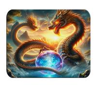 MERCHANDMANIA Alfombrilla PEQUEÑA Dragon Dios Oriental Oriente magico Fantasia Mousepad Raton