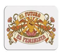 MERCHANDMANIA Alfombrilla Pequeña Logo Feminista Mensaje Futuro IDEOLOGIA Mousepad Raton